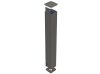 Poteau aluminium sur platine fix it Gris quartz 7039