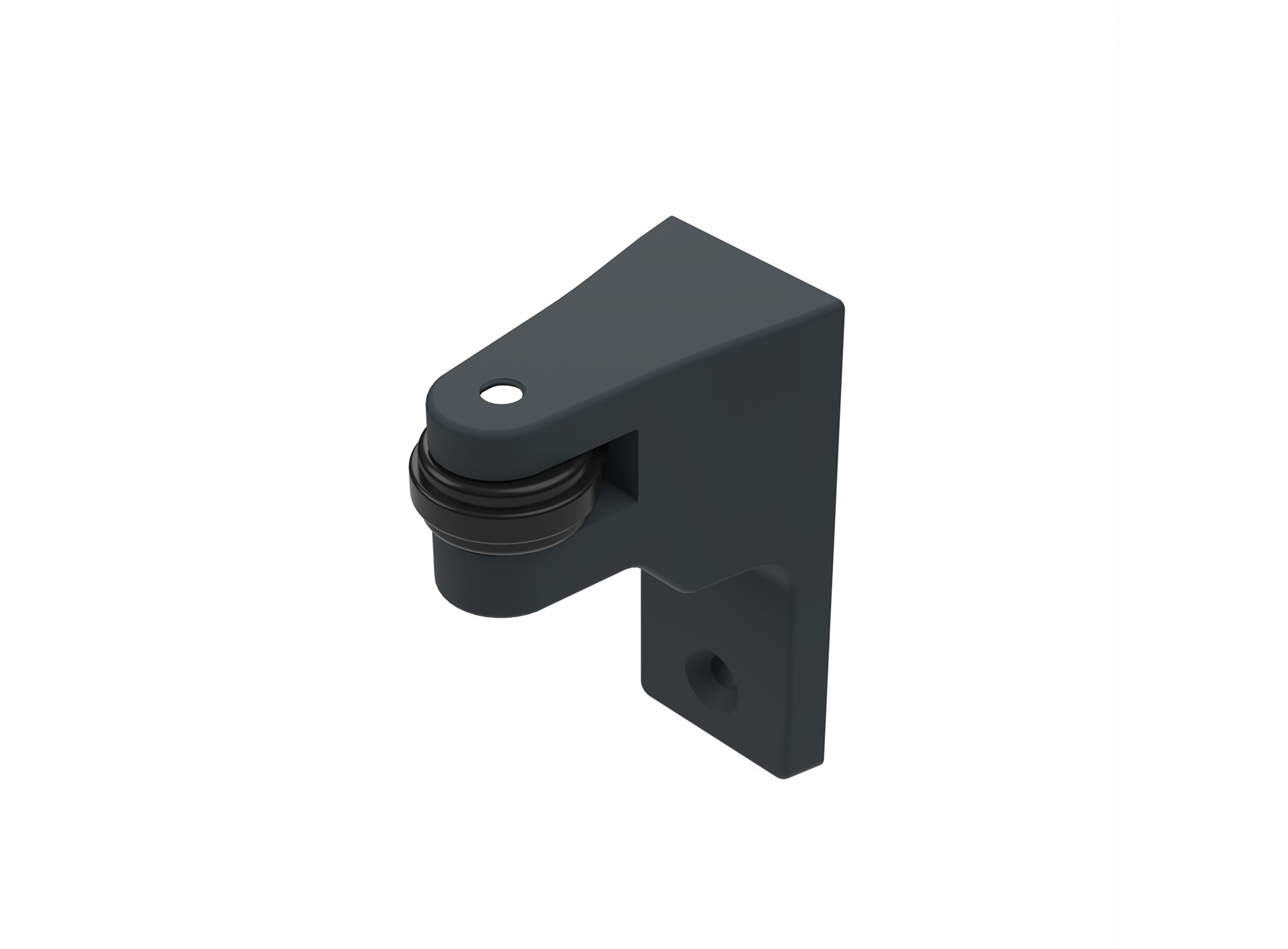 Support galet de recentrage gris zinc 7016