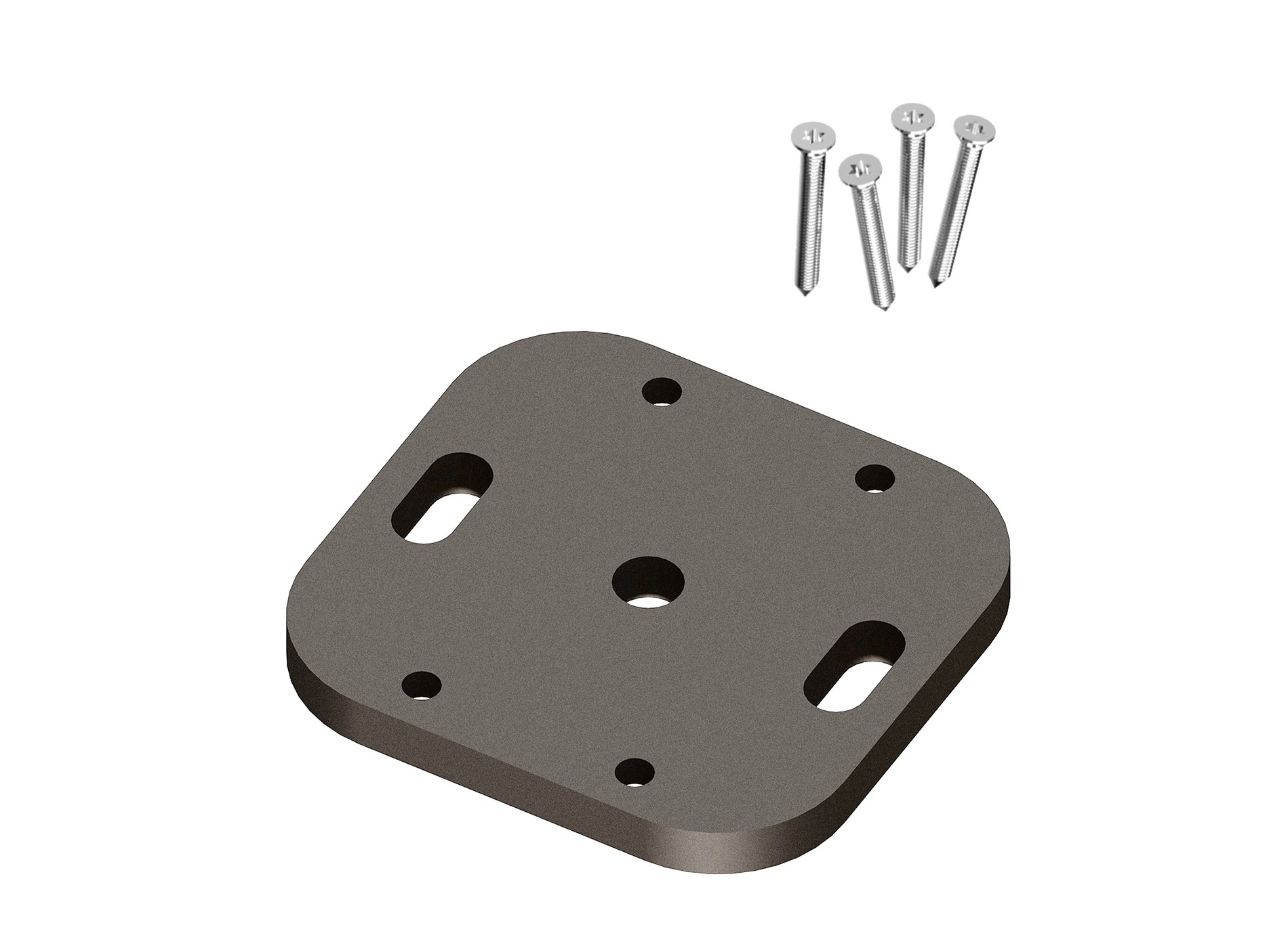 platine alu2 points Gris sablé 2900