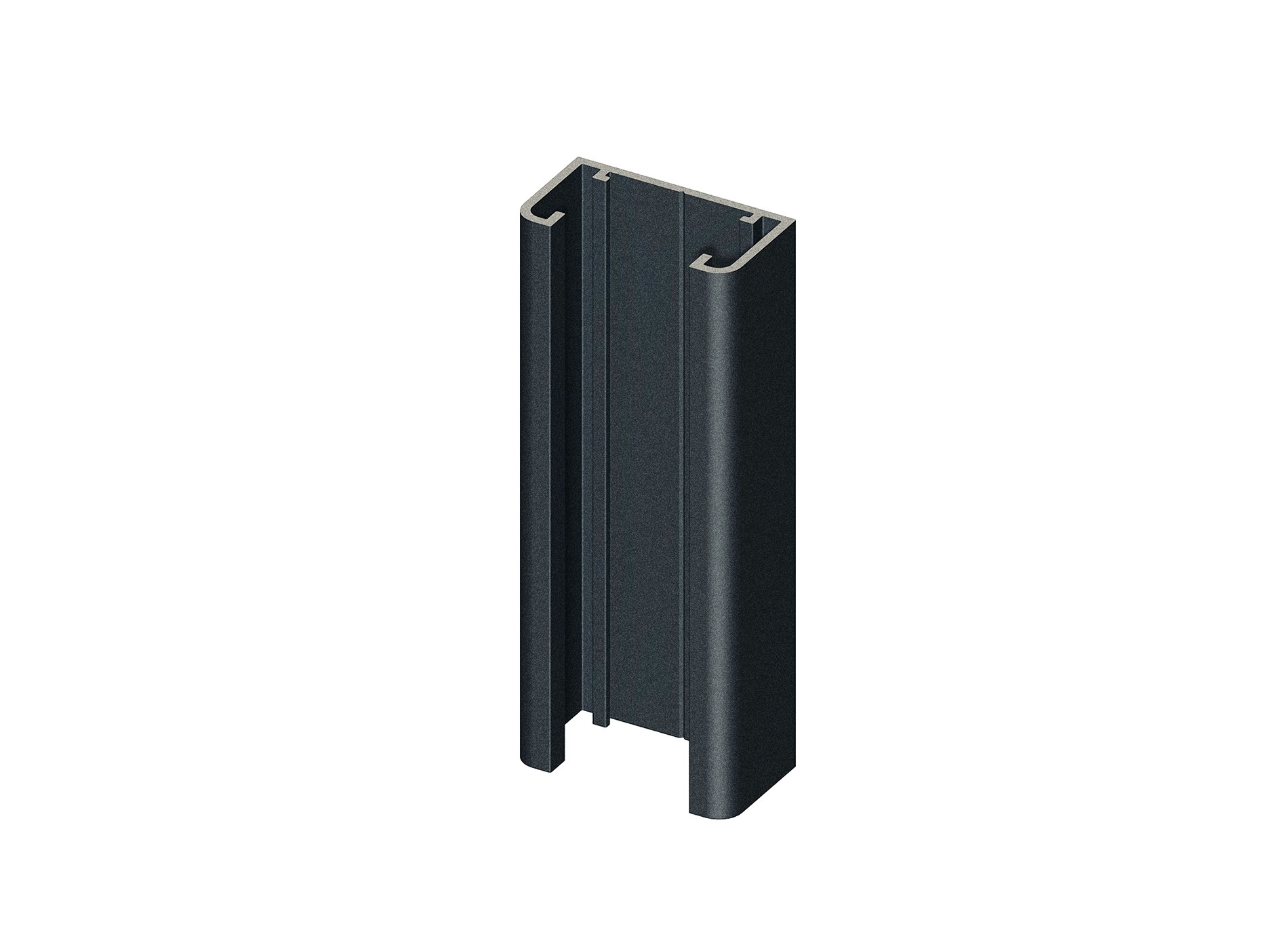 Glissière en aluminium pour poteau 2 départs Klos up!