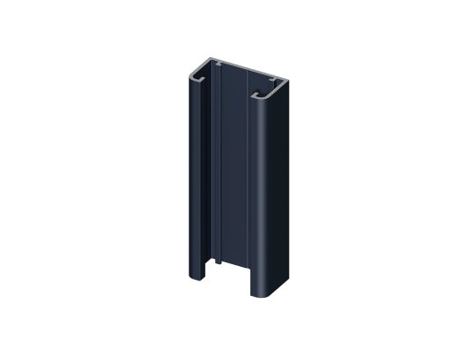 Glissière en aluminium pour poteau 2 départs Klos up!