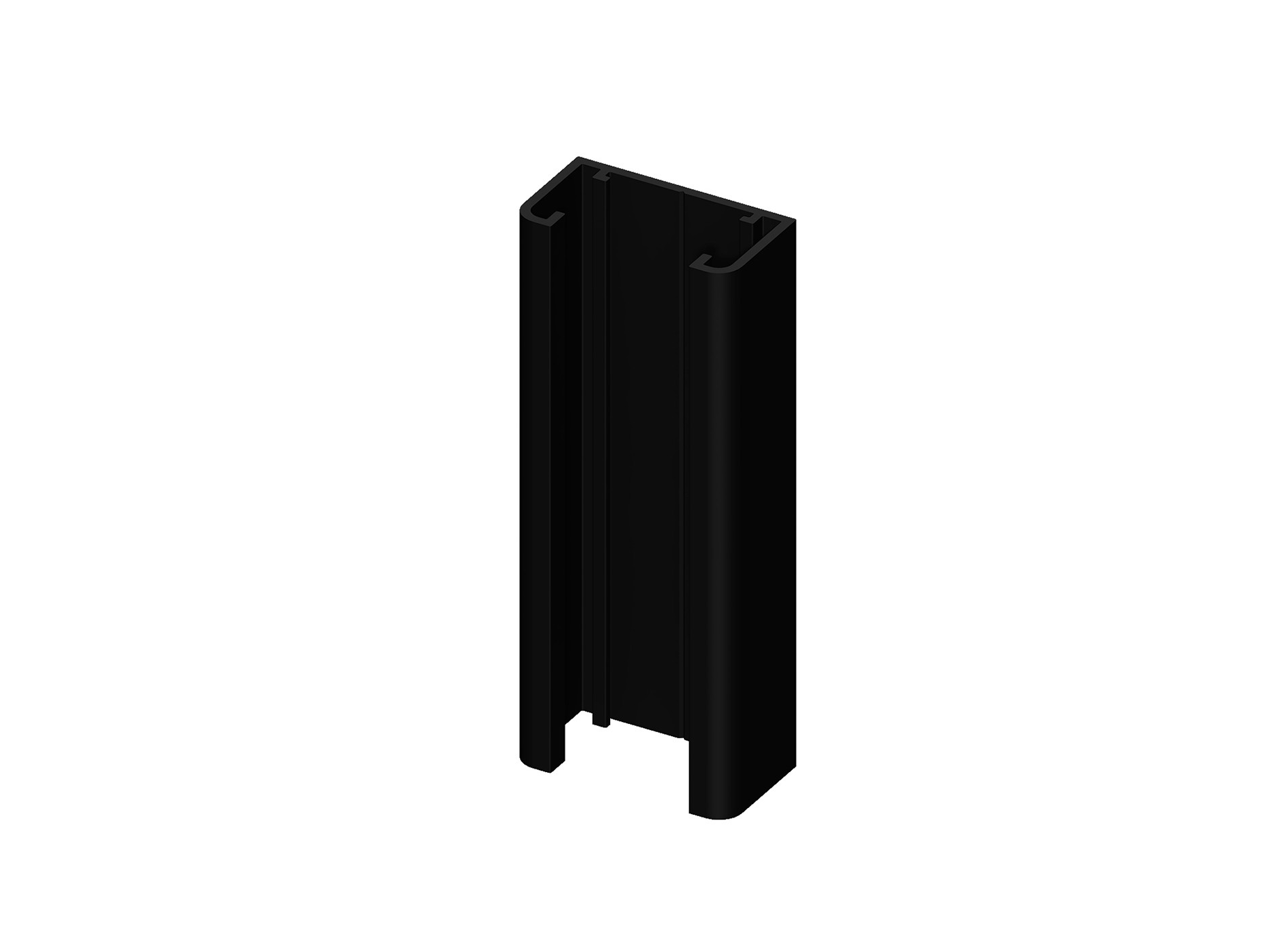 Glissière en aluminium pour poteau 2 départs Klos up!