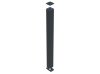 Poteau aluminium sur platine Gris zinc 7016