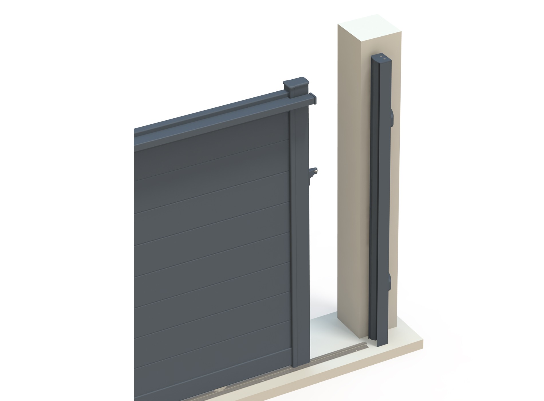 Profil de réception pour portail coulissant