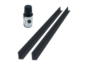 Profils d'occultation en aluminium et stylo de retouche - Gris zinc (RAL 7016C)