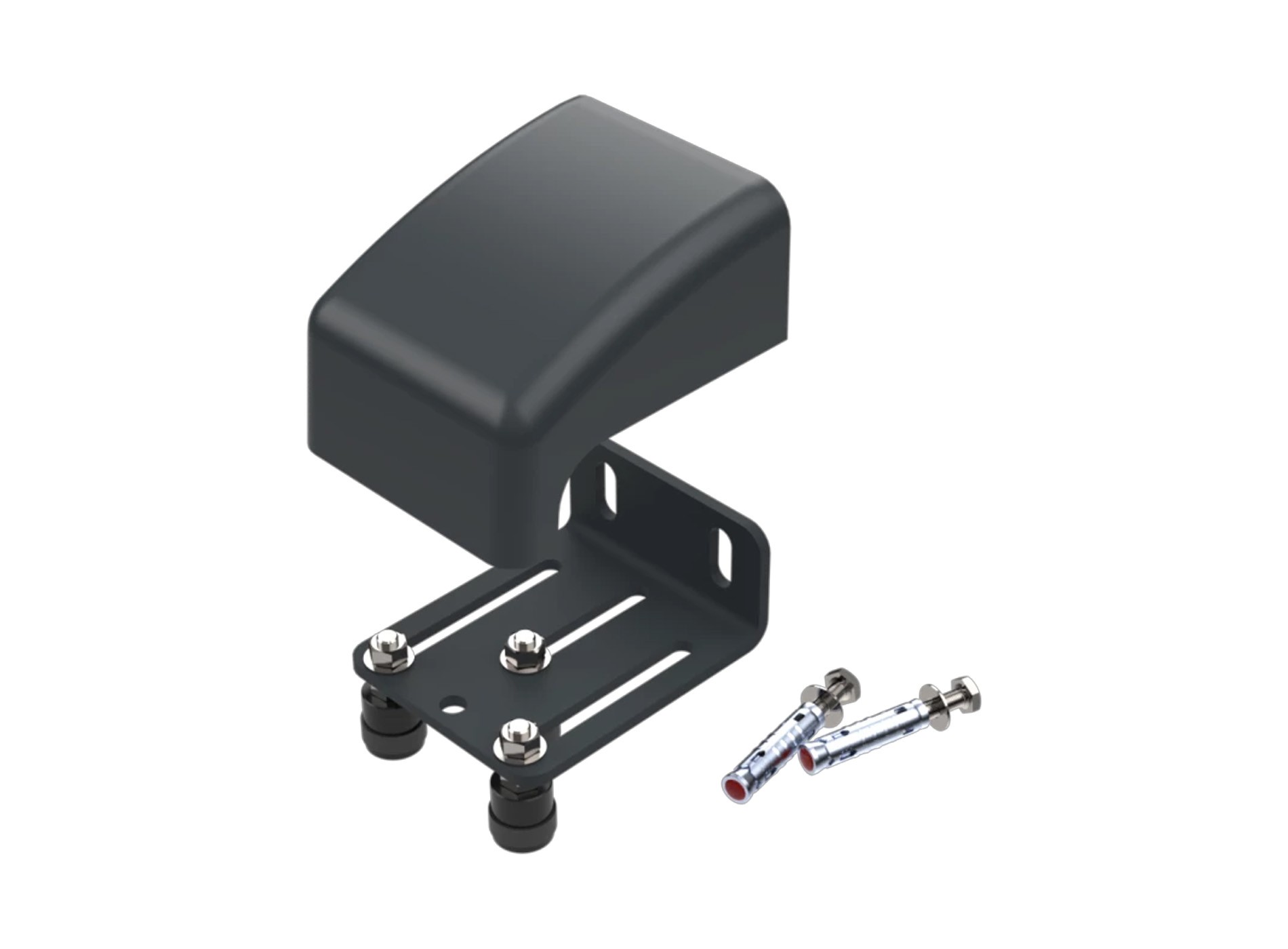 Kit chariot 3 roulettes Gris Zinc 7016C