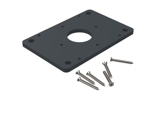 Platine pour poteau Gris zinc 7016