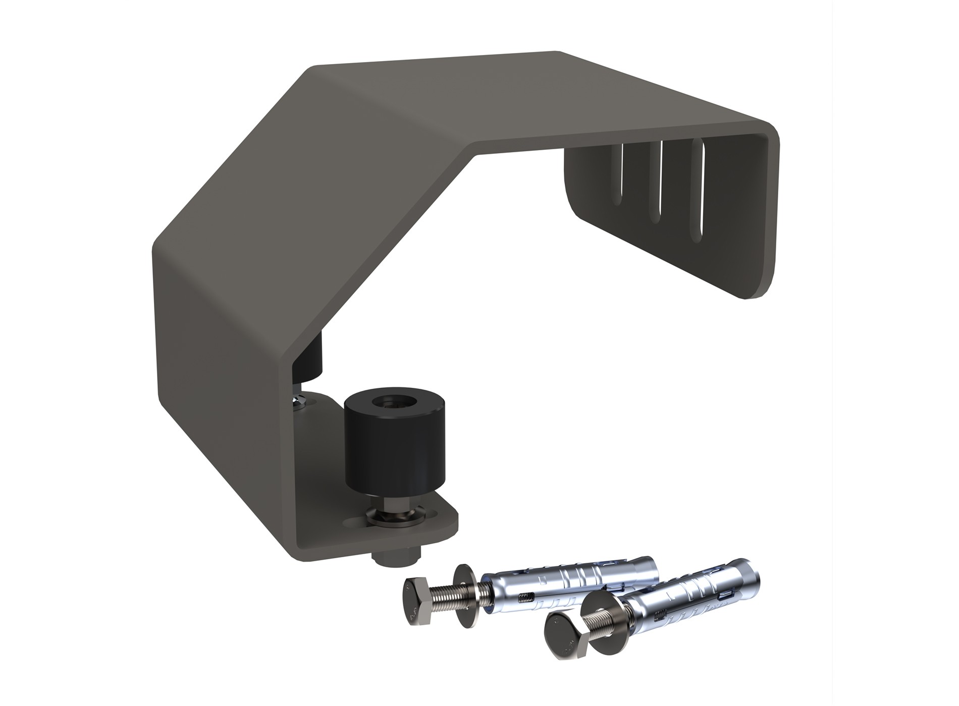 Kit chariot guide pour coulissant 150 mm Gris quartz 7039