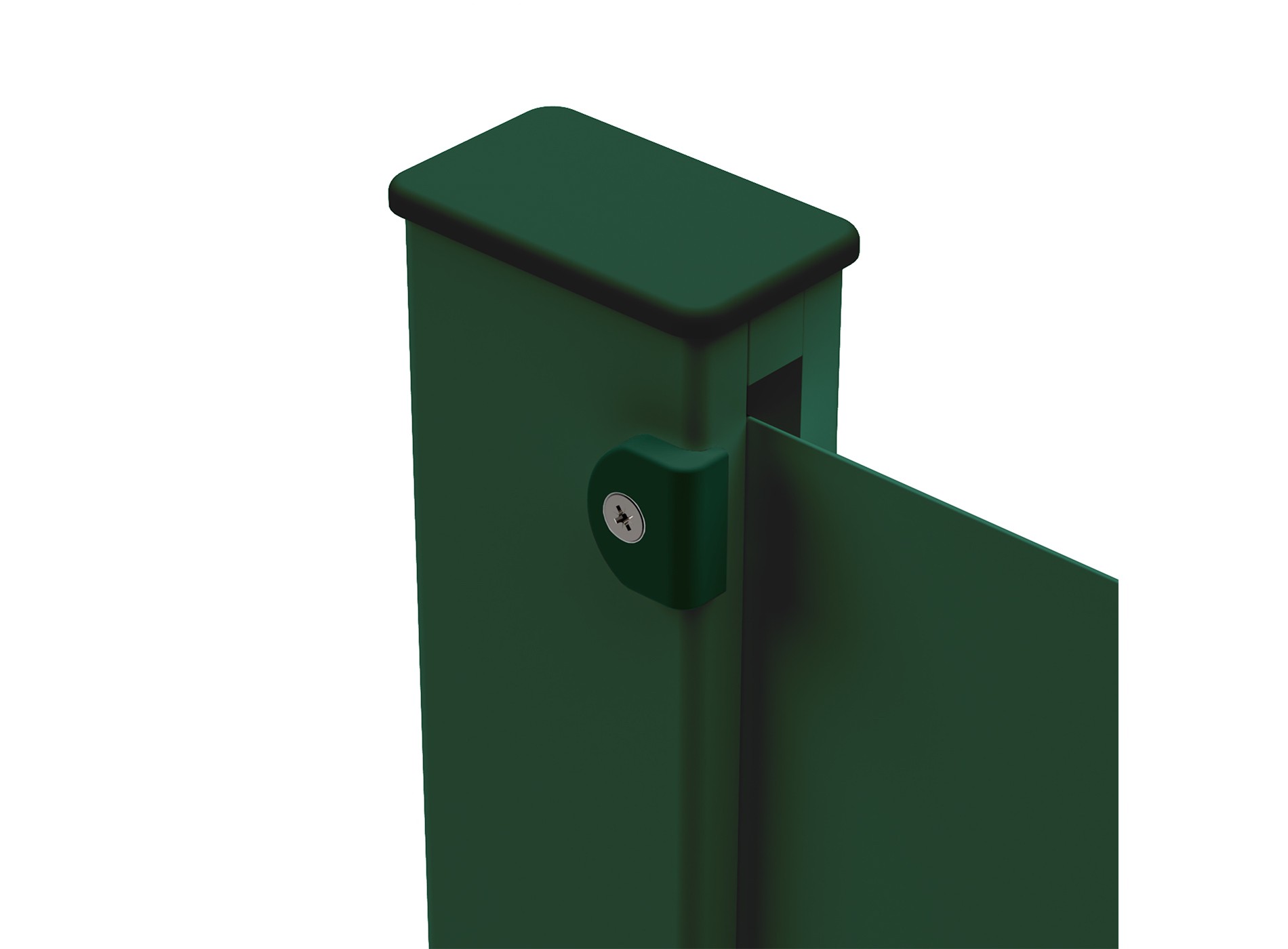 Klos Up Antivol pour clôture – Vert 6005C (lot de 2)