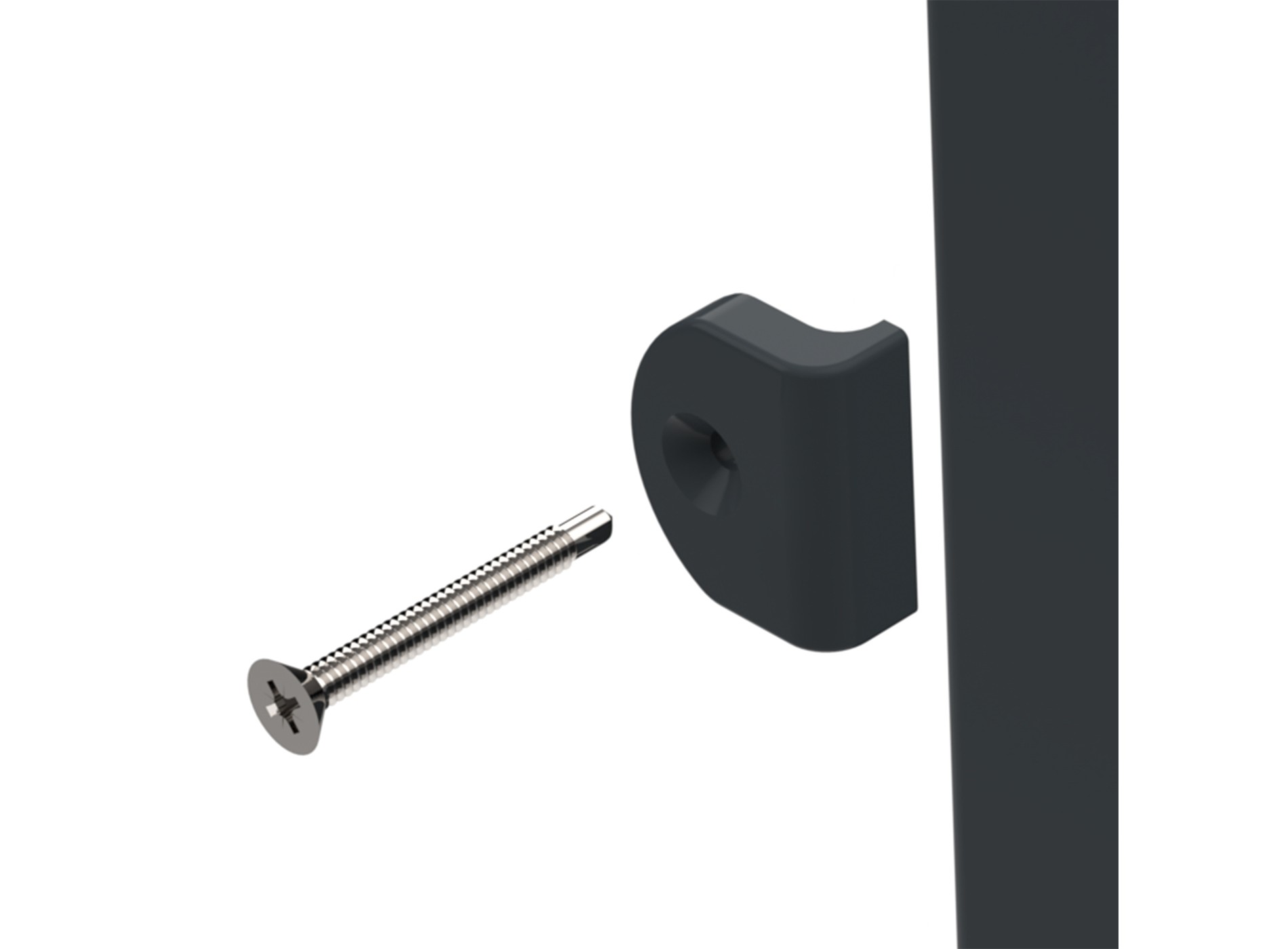 Klos Up Antivol pour clôture – fixation avec vis fourni