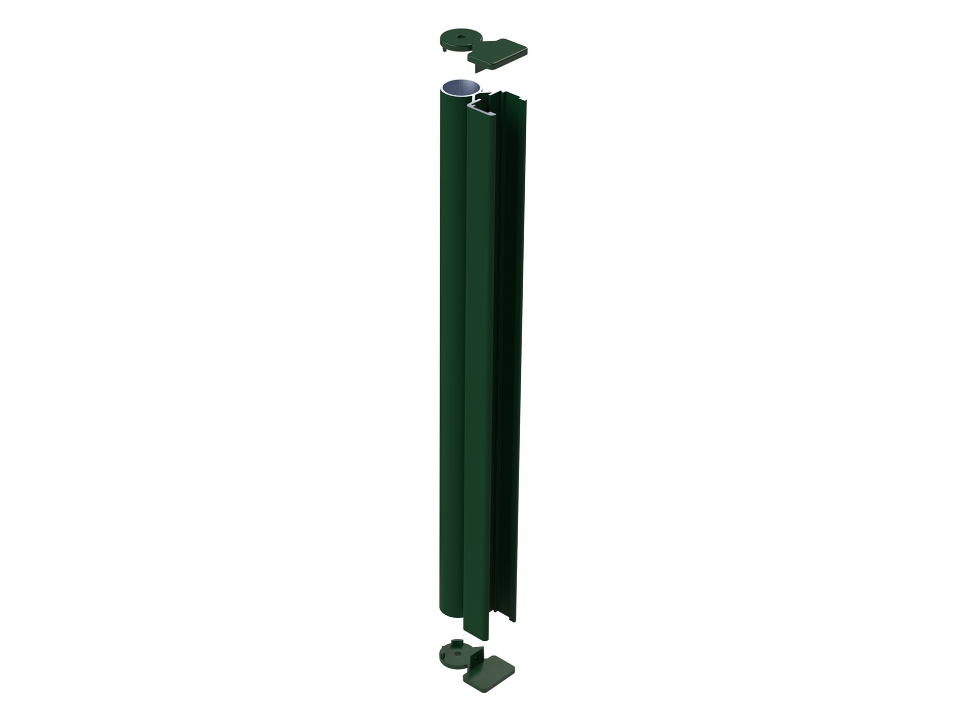 Klos Up Profil d'angle ouvert Ht 1190 mm - Vert 6005C