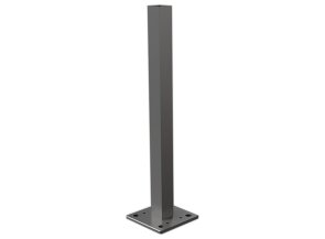 Embase renforcée acier poteau Klos up! - Gris zinc 7016
