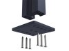 Platine 4 points Gris Zinc 7016 zoom