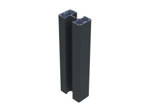 Poteau 2 départs en aluminium Gris zinc 7016C
