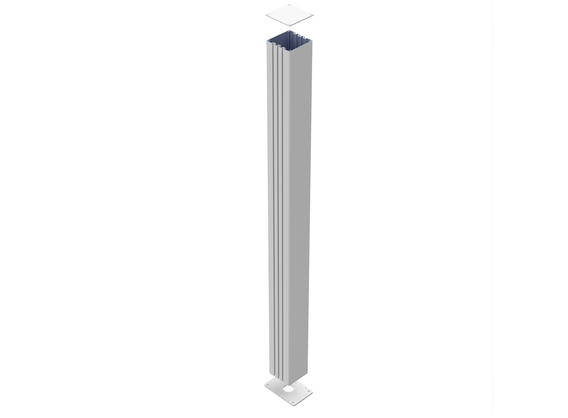 Poteau smart-it sur platine Blanc 9016