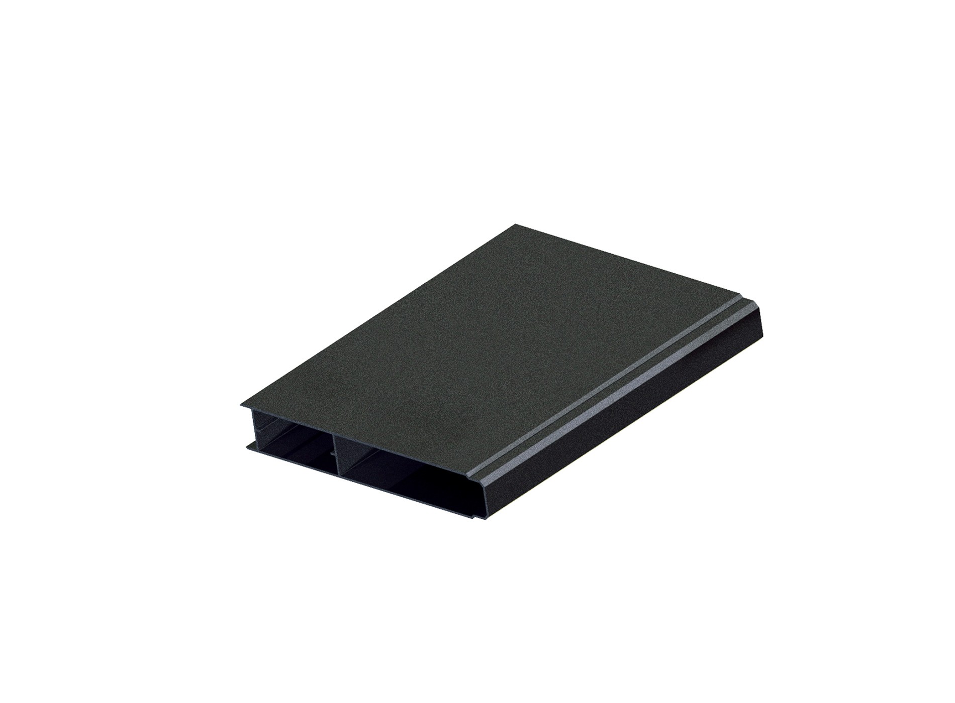 Lame aluminium pleine large 150 mm Noir Sablé 2100S