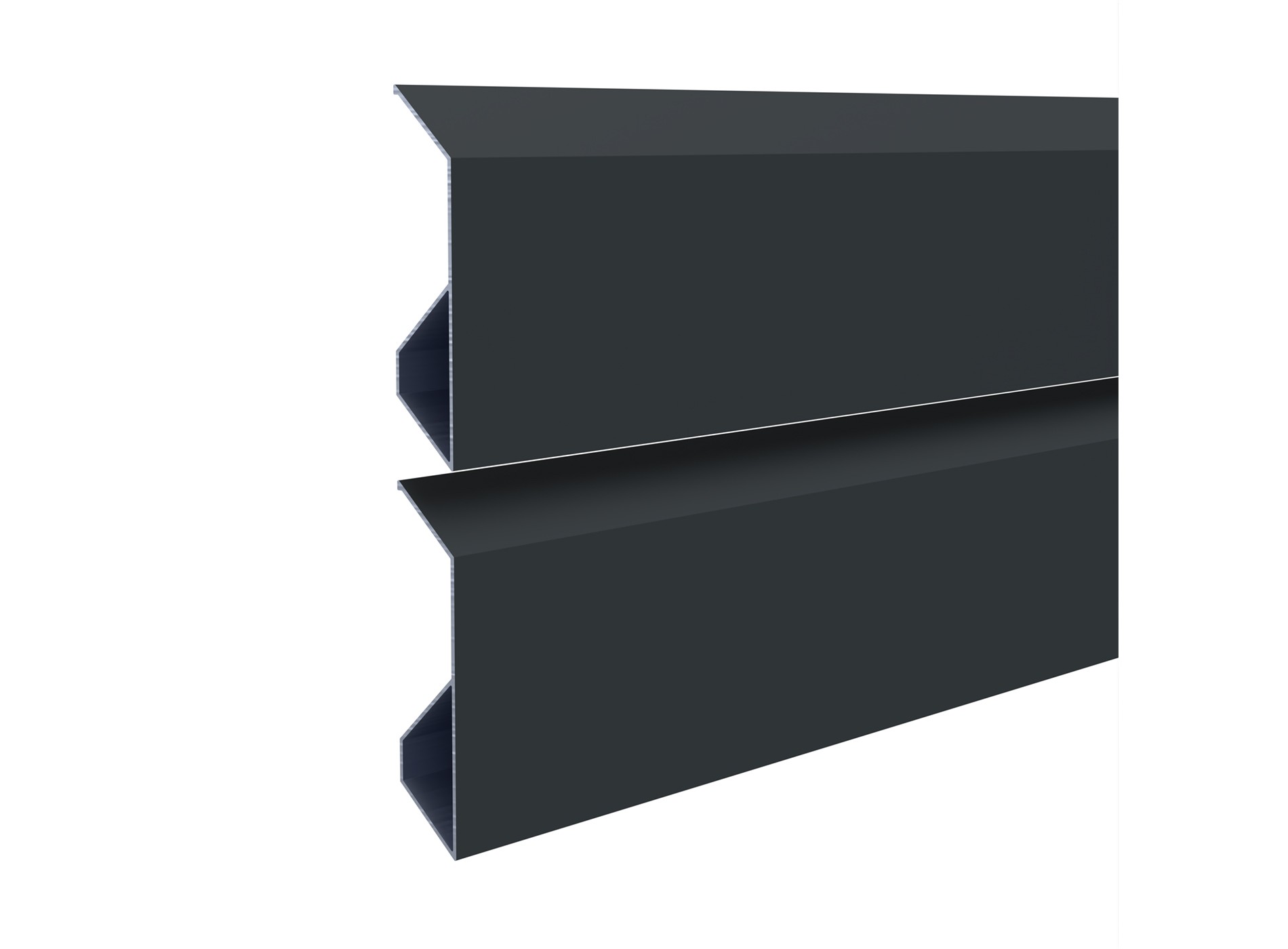 Klos Up lame persienne eco-concue - vue 2 lames - Gris Zinc 7016C