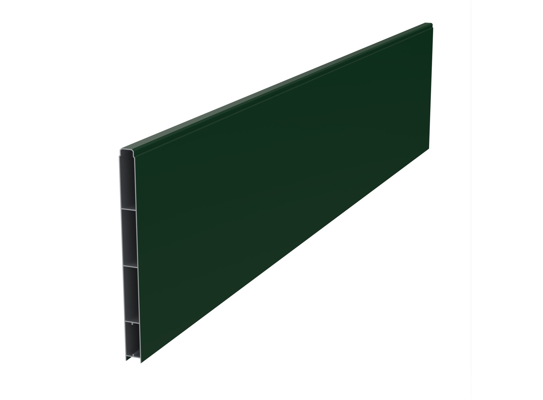 Lame aluminium pleine XL 300 x 1455 mm - 6005C Vert