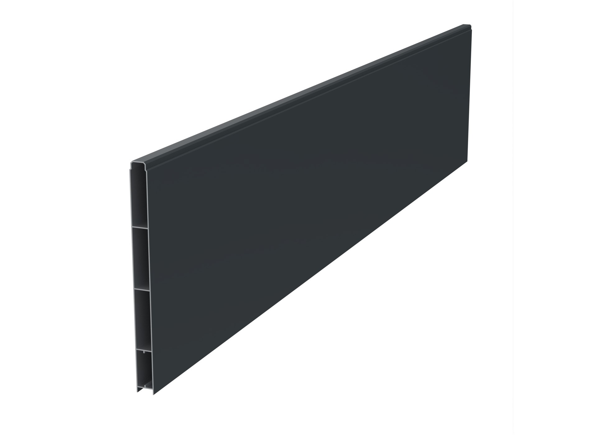 Lame aluminium pleine XL 300 x 1995 mm - Gris Zinc 7016