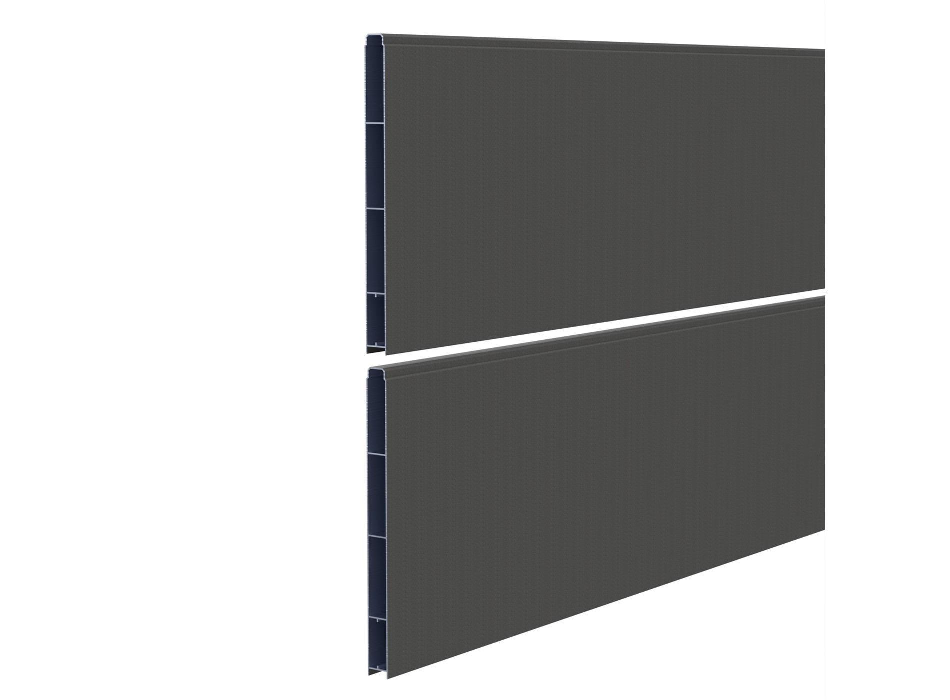 Lame aluminium pleine XL 300 x 1455 mm - 2 lames - 2900S Gris Sable