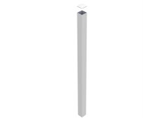 Poteau à sceller 100x100mm en aluminium - Blanc (RAL9016)