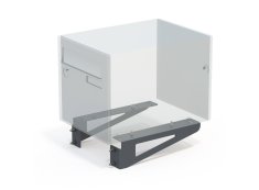 Supports boîte au lettre - Gris zinc (RAL7016)