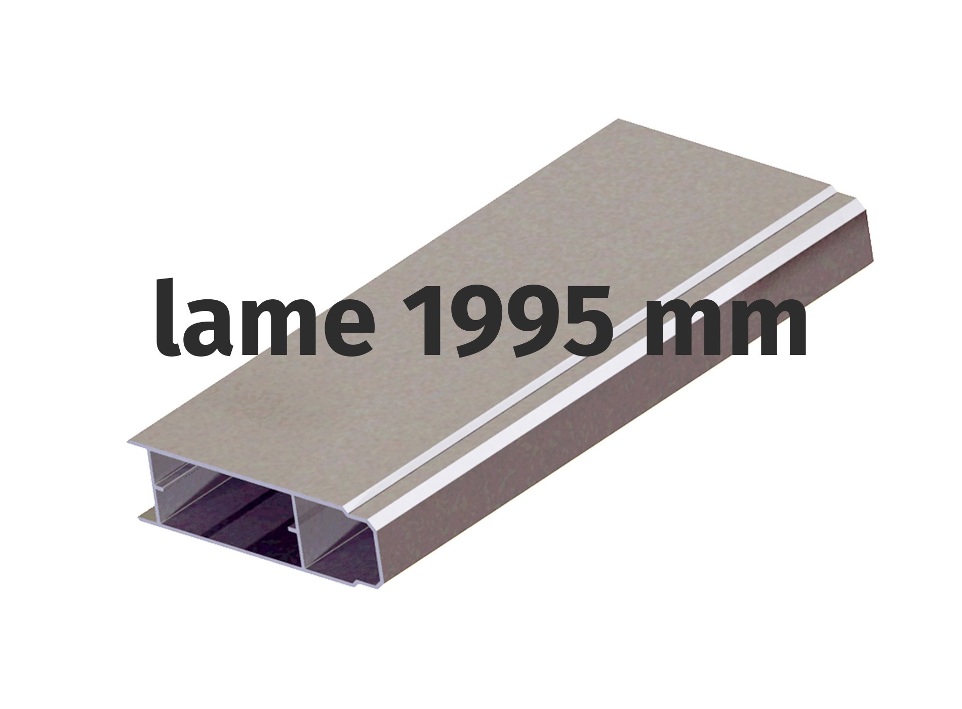 Lames aluminium 1995 mm