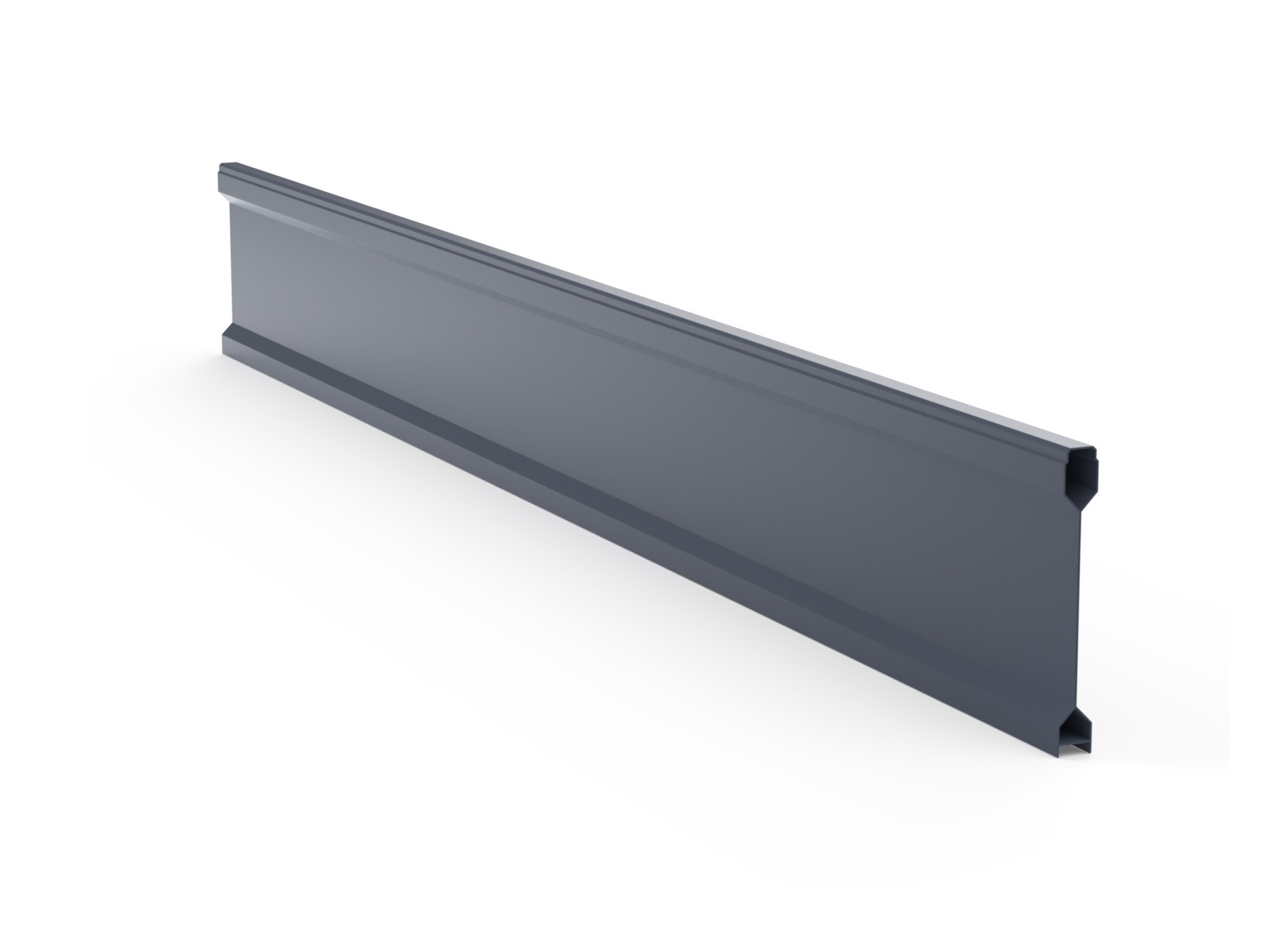 Lame aluminium pleine LEIZ, Gris Zinc 7016