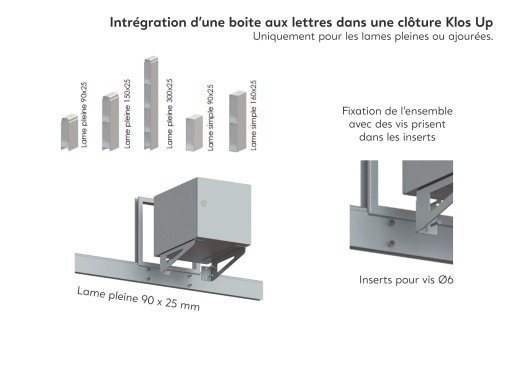 BAL + cadre + support équerre