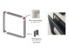 patte de fixation pour cadre boite aux lettres
