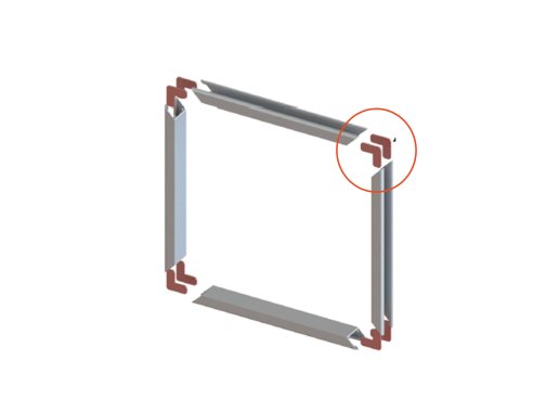 2 Pièces de fixation
