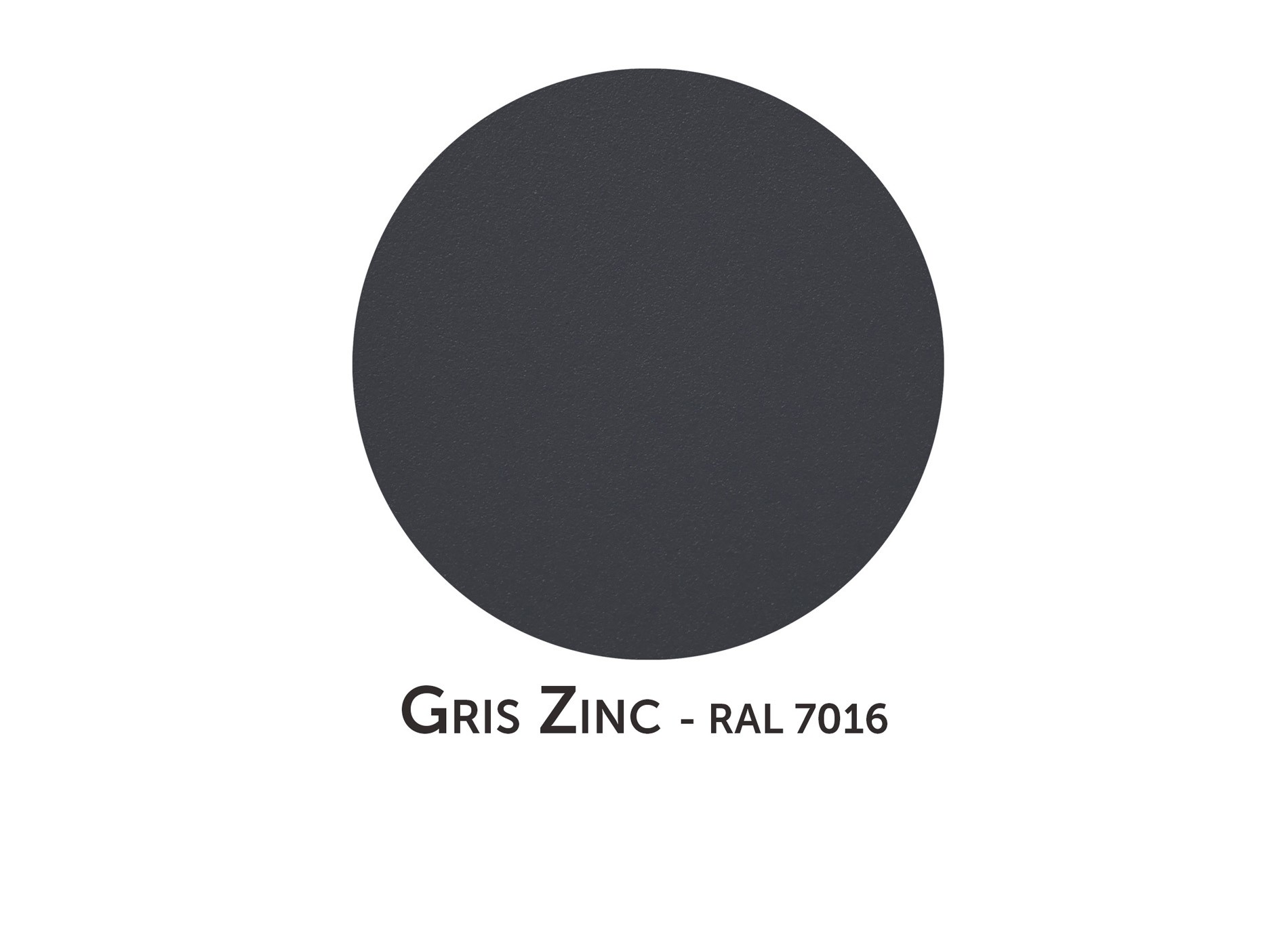 Coloris Gris Zinc 7016C texturé