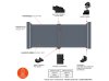 Klos Up Portail aluminium Lao battant - composition