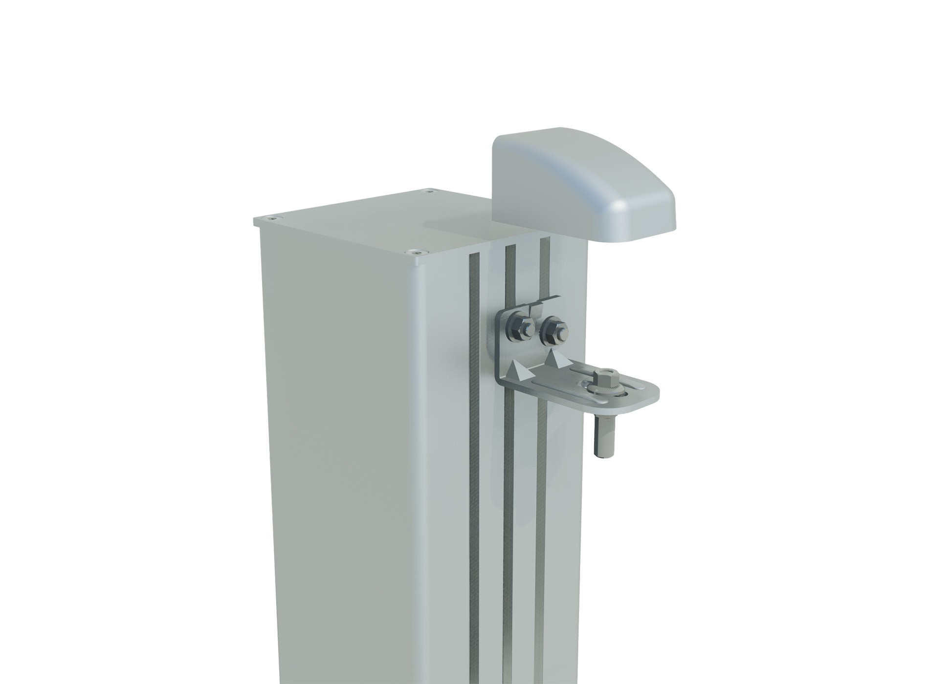 Poteau smart-it sur platine zoom gond haut