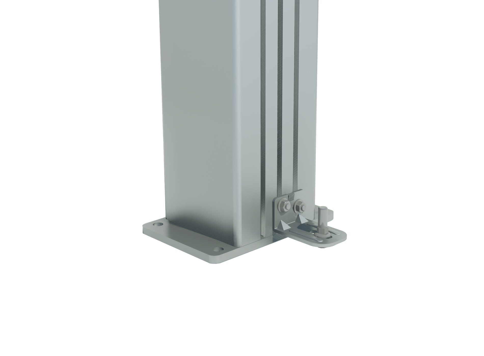 Poteau smart-it sur platine zoom gond haut